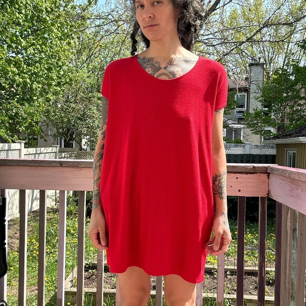 WILFRED red T-shirt dress
